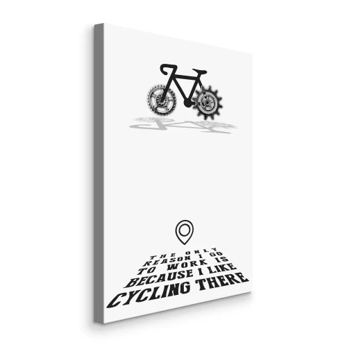 Bild Fahrrad über schwarzer Schrift