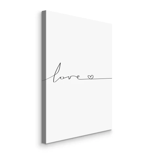 Bild Minimalistisches Herz mit Inschrift