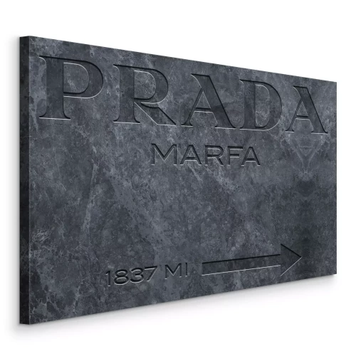 Bild Ein Stein mit der Inschrift Prada