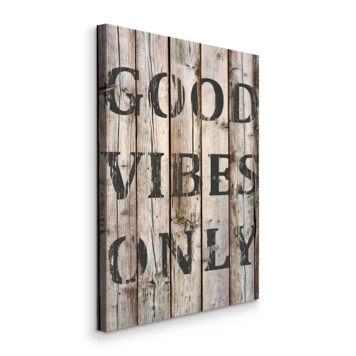 Bild Positive Energie vor dem Hintergrund von Holzbrettern