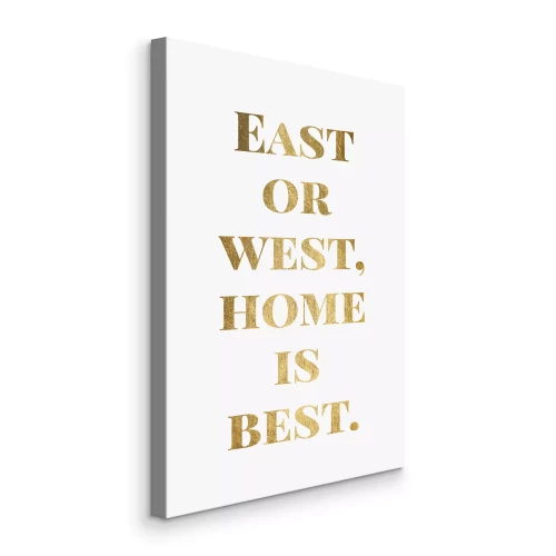 Bild Ein goldenes Zitat über Zuhause