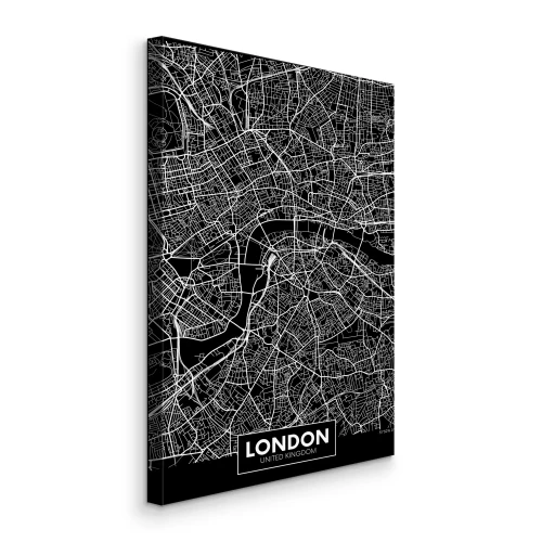 Bild Schwarz-weiße Stadtkarte