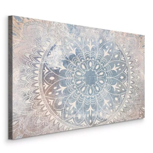 Bild Dekoratives Mandala-Muster auf Betonhintergrund