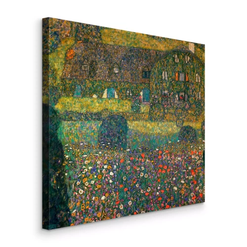 Bild Ein rustikales Ferienhaus mit Blick auf das ruhige Wasser des Attersees