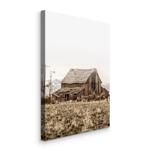 Bild Verlassene Holzscheune mitten im Nirgendwo