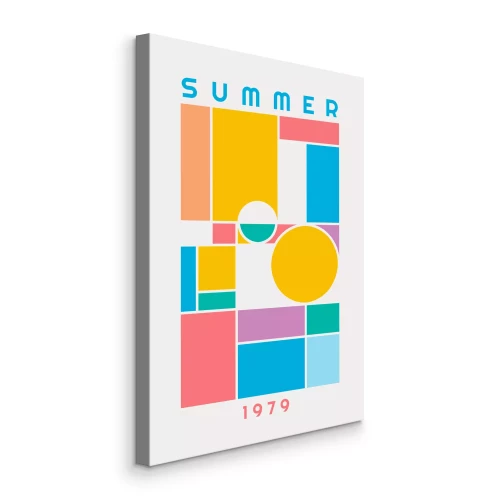 Bild Farbenfrohes geometrisches Motiv mit Inschrift