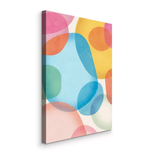 Bild Bunte, durchscheinende Farbflecken