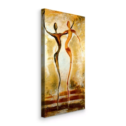 Bild Tanzende Silhouetten in goldenen Farben