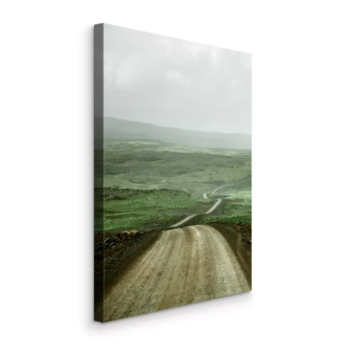 Bild Schotterstraße im Nebel