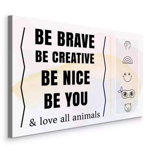 Bild Eine Inschrift, die zu Handeln und Liebe anspornt.