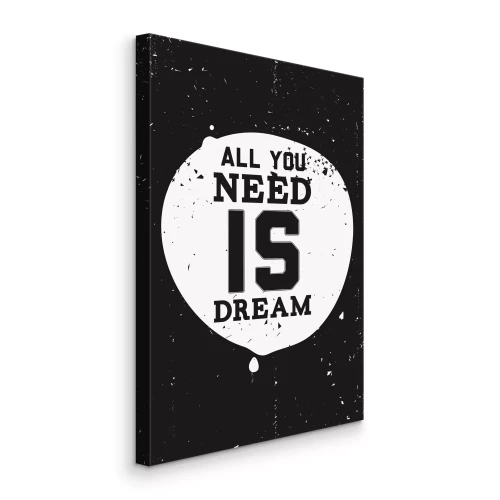 Bild Typografische Inschrift über Träume