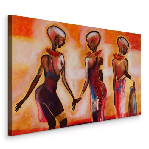 Bild Mädchen in prächtigen afrikanischen Trachten