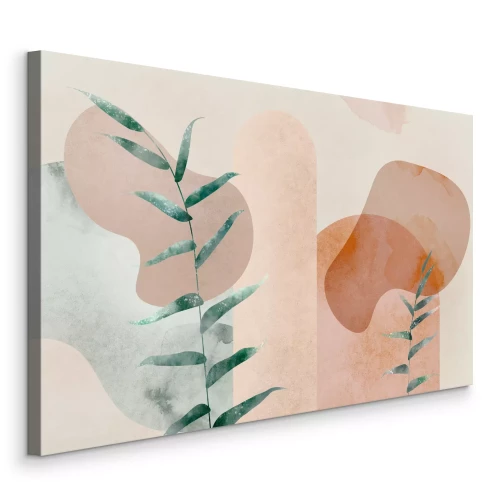 Bild Kleine Blätter auf abstraktem Hintergrund