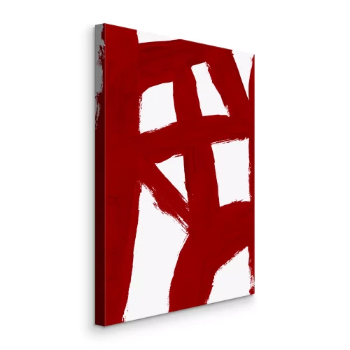 Bild Rote Farbstreifen auf weißem Hintergrund