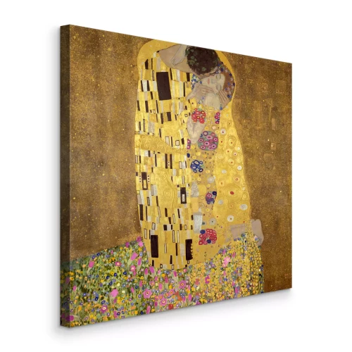 Bild Ein Liebespaar in einer goldenen Umarmung