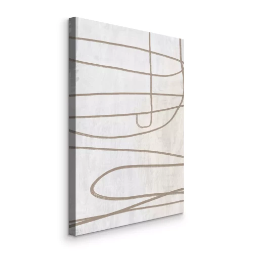 Bild Beige abstrakte Linien auf hellgrauem Hintergrund