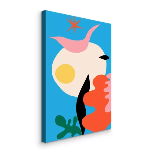 Bild Pflanzenabstraktion mit organischen Formen