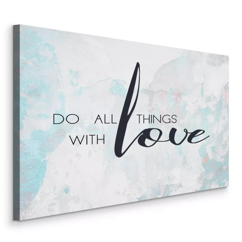 Bild Inschrift über die Liebe auf Aquarell