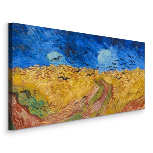 Bild Die Weizenernte und der Flug der schwarzen Raben