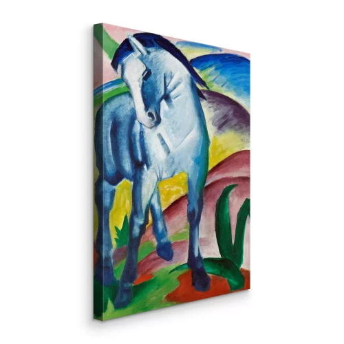 Bild Ein Pferd in einer farbenfrohen Berglandschaft