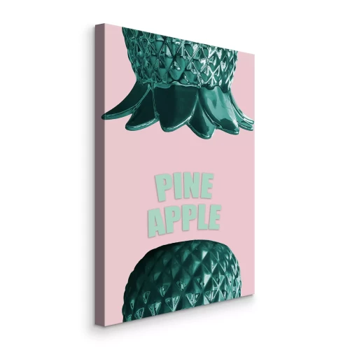 Bild Glänzende Ananas-Dekoration in Grün