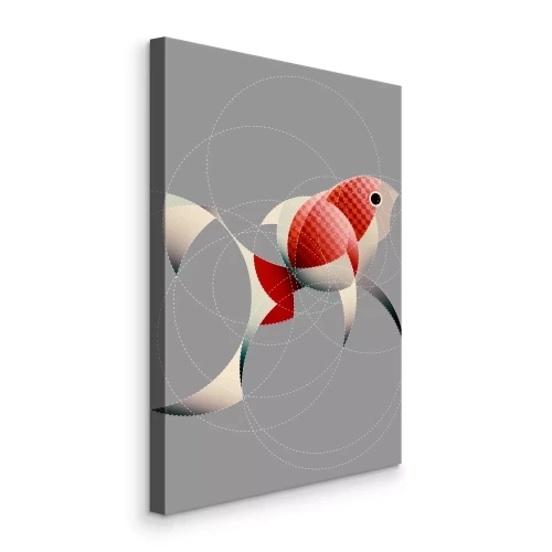 Bild Fische in Kreisen in abstrakter Form