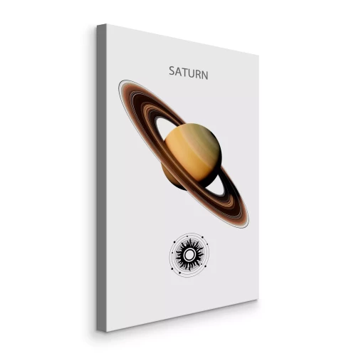 Bild Saturn mit einem Ring im Sonnensystem