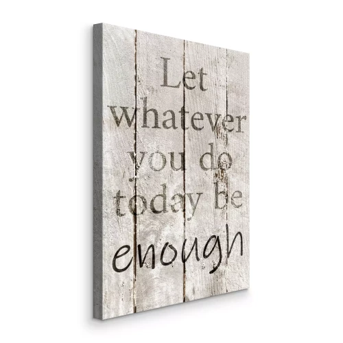 Bild Zitat über Selbstakzeptanz auf Holz