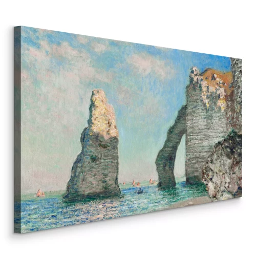 Bild Imposante Felsenhügel ragen über dem ruhigen Strand empor.