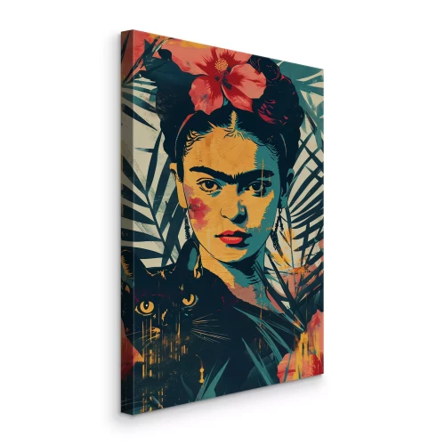 Bild Frida Kahlo tropisches Porträt