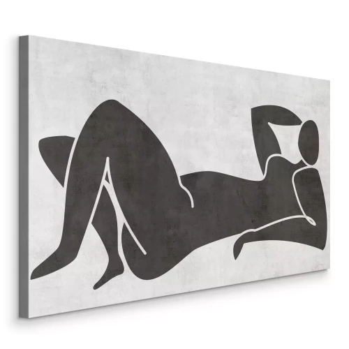 Bild Eine feminine Silhouette in Grautönen