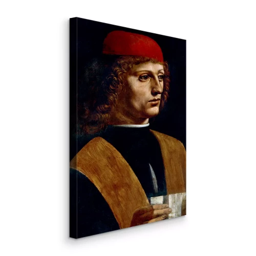 Bild Geheimnisvoller Musiker in einem Renaissance-Porträt