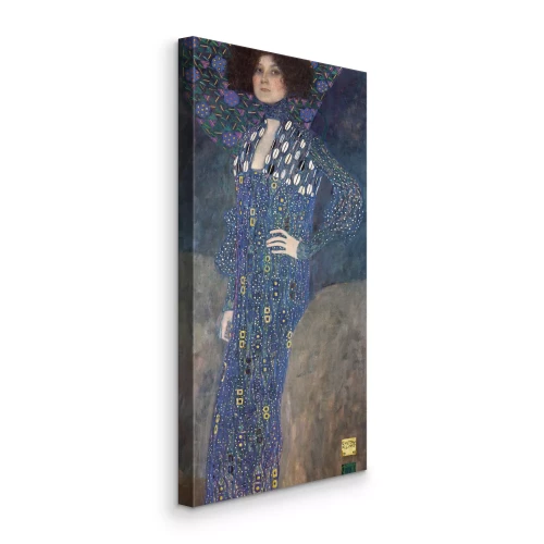 Bild Porträt von Emilie Flöge in einem dekorativen gemusterten Kleid