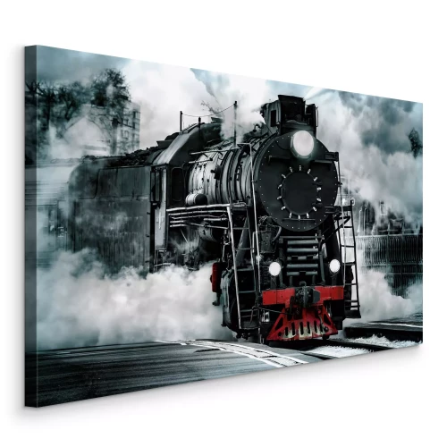 Bild Eine Lokomotive im dichten Nebel