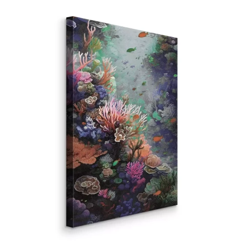 Bild Ein Korallenriff voller tropischer Fische