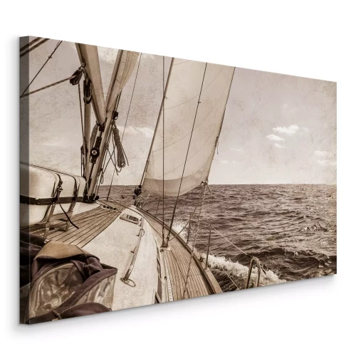 Bild Eine Segelbootfahrt auf rauer See