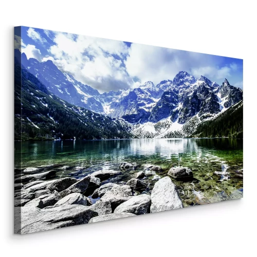 Bild Die Tatra-Berge über einem klaren Bergsee