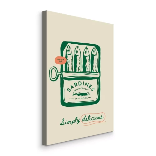 Bild Sardinen in einer schicken grünen Dose