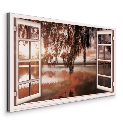 Bild Blick auf das Wasser im Abendlicht