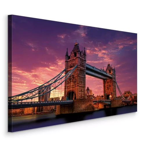 Bild London in violettem Licht