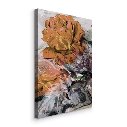 Bild Zarte, in Aquarell gemalte orangefarbene Rosen