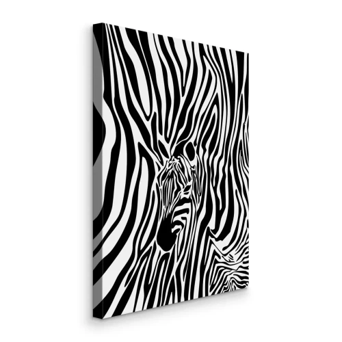 Bild Illusion mit einer Zebra-Imitation