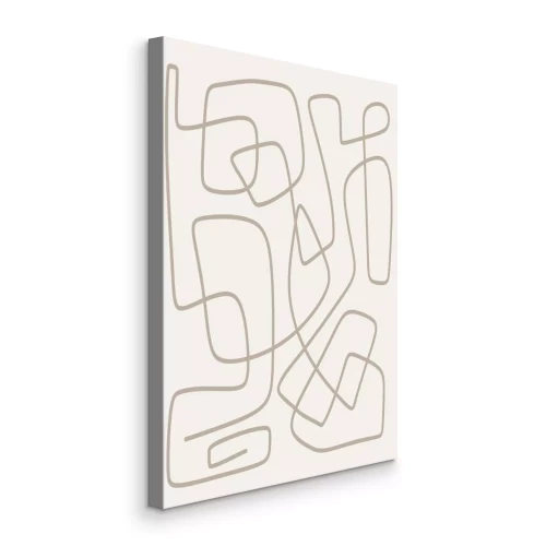 Bild Beige Schleifen in einem leuchtenden Rahmen