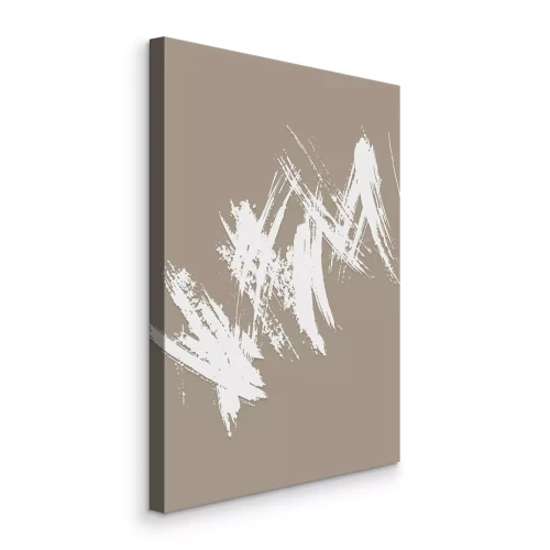 Bild Drei Pinselstriche auf braunem Hintergrund