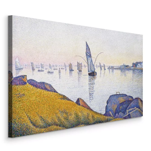 Bild Eine malerische Szene mit Segelbooten auf dem weiten Meer