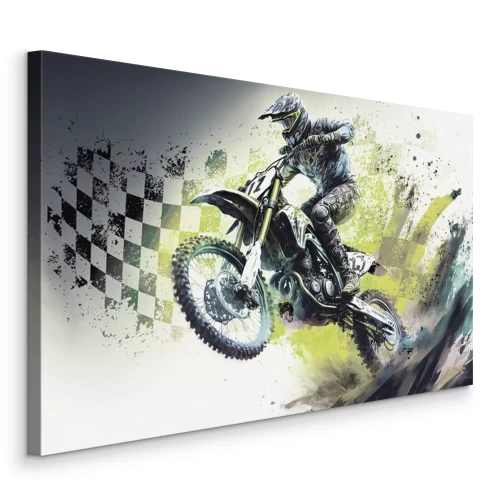 Bild Geschwindigkeit eines Mannes auf einem Sportmotorrad