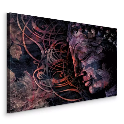 Bild Buddhas Gesicht inmitten der Ornamente