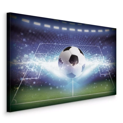 Bild Fußball im Zentrum des Stadions