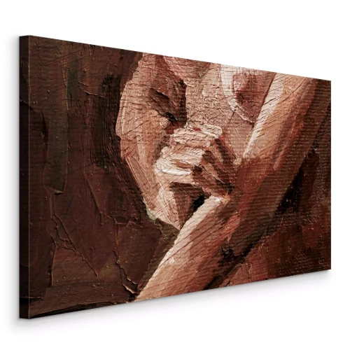 Bild Gemalte weibliche Silhouette