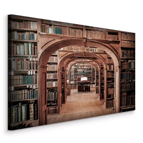 Bild Reihen alter Bücher im Lesesaal